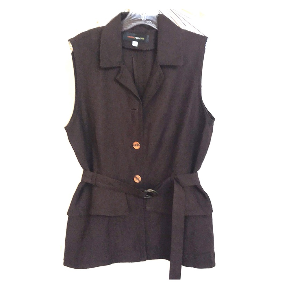 Harris/Wallace Women Sleeveless Top Blouse Shirt M
